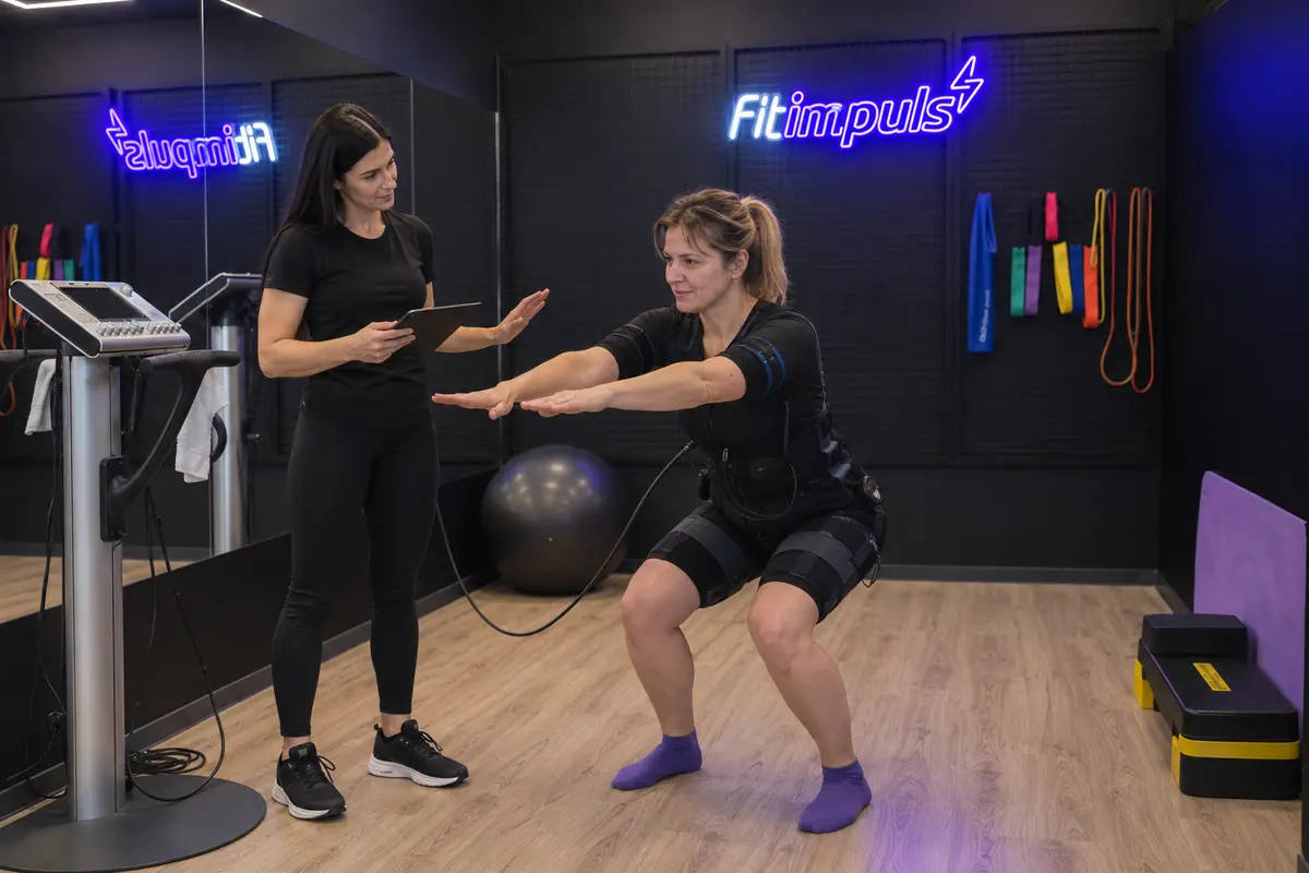 Trening EMS z trenerką w studiu Fitimpuls